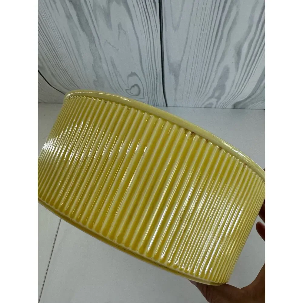 Vintage Villeroy & Boch Set of 3 MCM 50s/60s Nesting Casserole Bowls Yellow